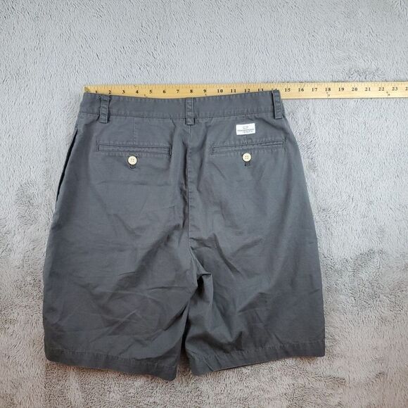 Vineyard Vines Club Shorts Mens Size 30 30X9 Mid Rise Gray Flat Front Chino - Picture 7 of 7